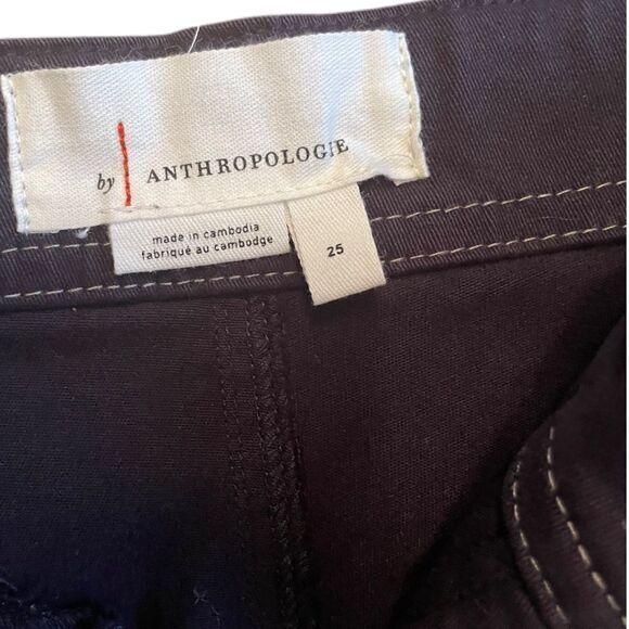 Anthropologie Navy Blue Utility Cargo Ankle Zipper Pants - Picture 5 of 7